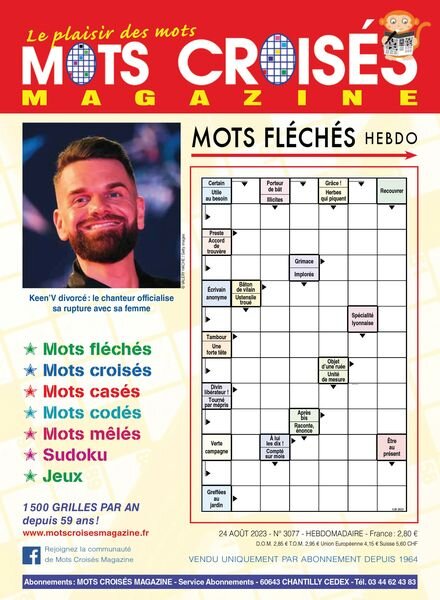 Mots Croises Magazine – 24 Aout 2023 Cover