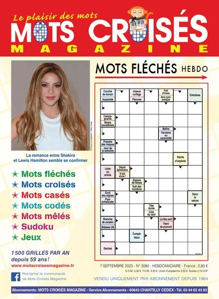 Mots Croises Magazine – 7 Septembre 2023 Cover