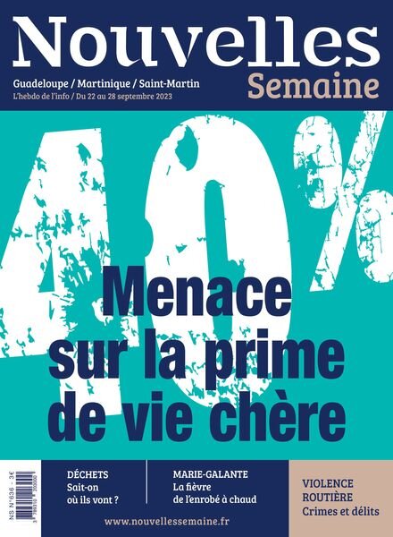 Nouvelles Semaine – 22 Septembre 2023 Cover