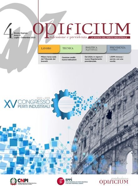 Opificium – Luglio-Settembre 2023 Cover