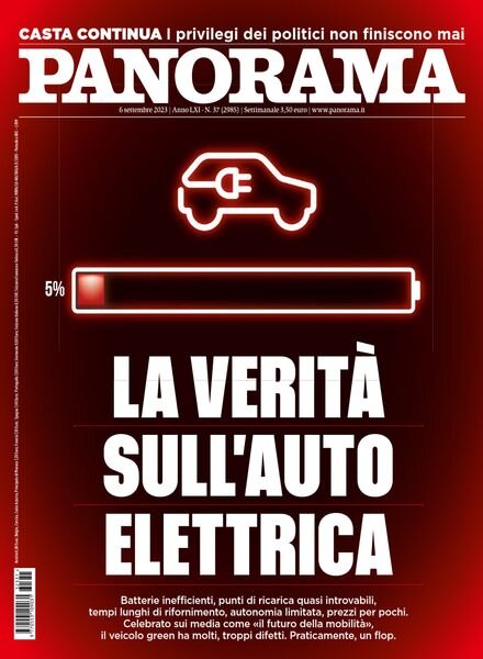 Panorama Italia – 6 Settembre 2023 Cover