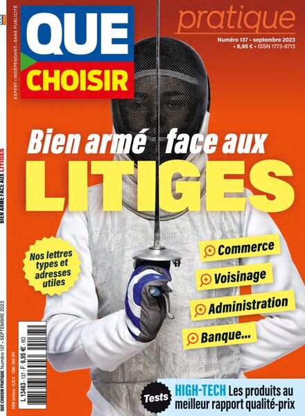 Que Choisir Pratique – Septembre 2023 Cover