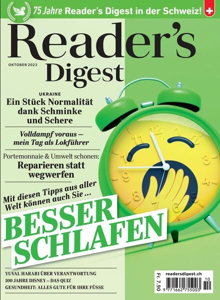 Reader’s Digest Schweiz – Oktober 2023 Cover