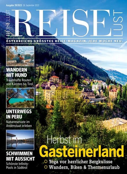 Reiselust – 26 September 2023 Cover