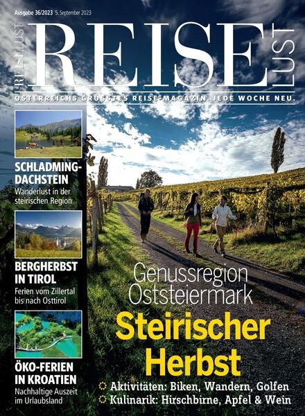 Reiselust – 5 September 2023 Cover