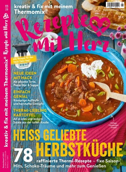 Rezepte mit Herz – September-Oktober 2023 Cover