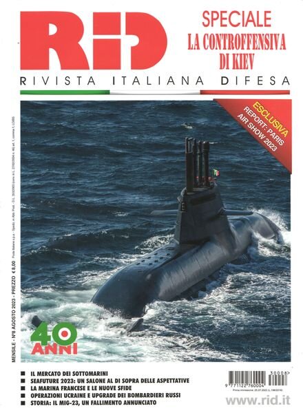 Rivista Italiana Difesa – Agosto 2023 Cover