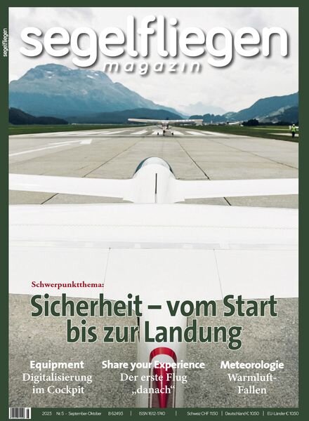 Segelfliegen – September-Oktober 2023 Cover