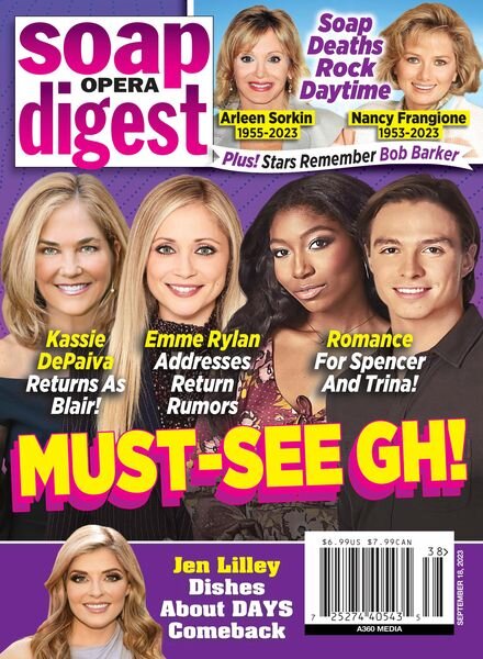 Soap Opera Digest – September 18 2023 Cover
