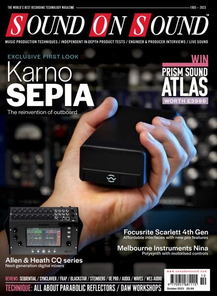 Sound On Sound UK – October 2023 Cover