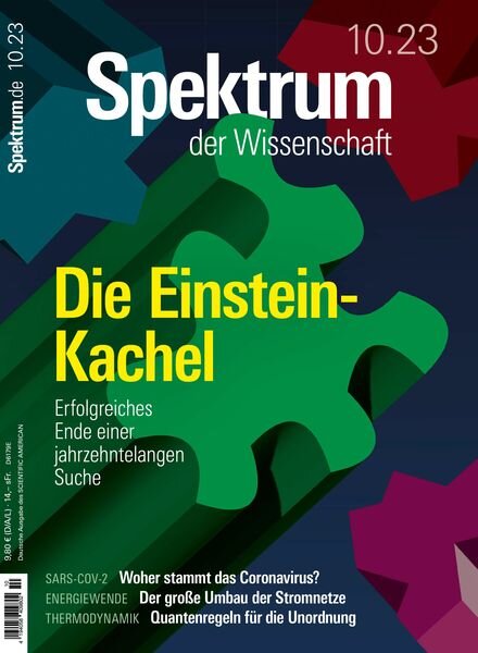 Spektrum der Wissenschaft – Oktober 2023 Cover