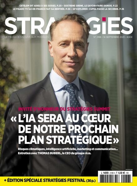 Strategies – 14 Septembre 2023 Cover