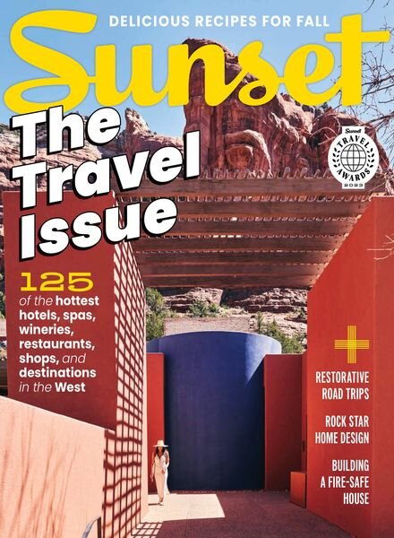 Sunset Magazine – Travel Awards – October-November 2023 Cover