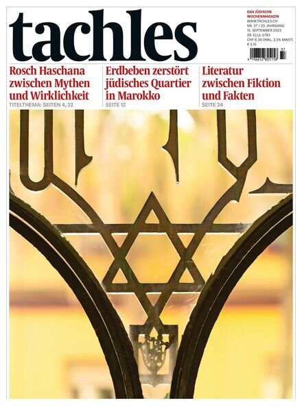 tachles – 15 September 2023 Cover