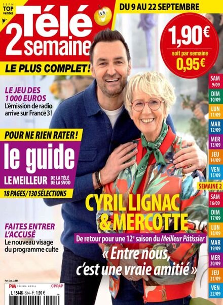 Tele 2 Semaines – 2 Septembre 2023 Cover