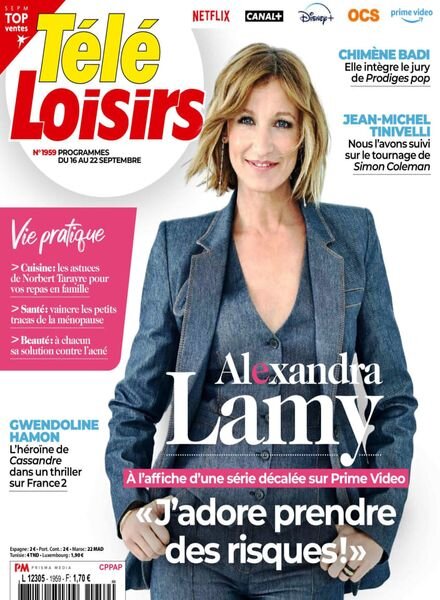 Tele Loisirs – 11 Septembre 2023 Cover