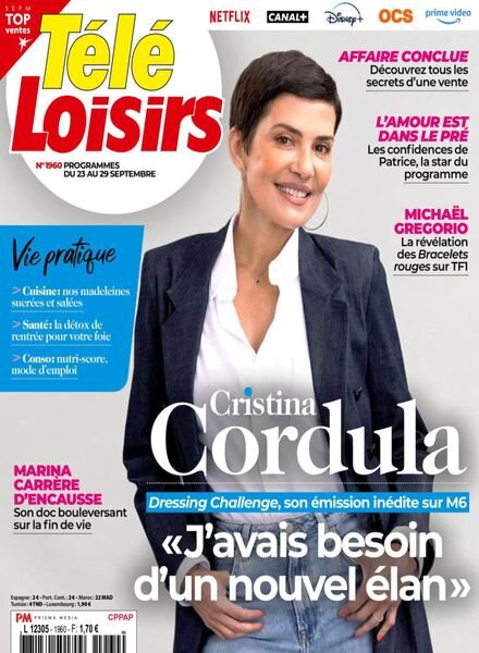 Tele Loisirs – 18 Septembre 2023 Cover