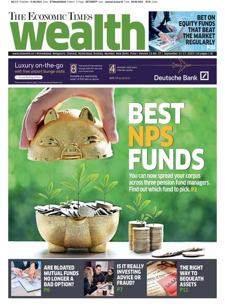 The Economic Times Wealth – September 11 2023 Cover