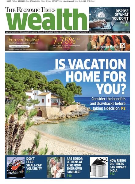 The Economic Times Wealth – September 25 2023 Cover
