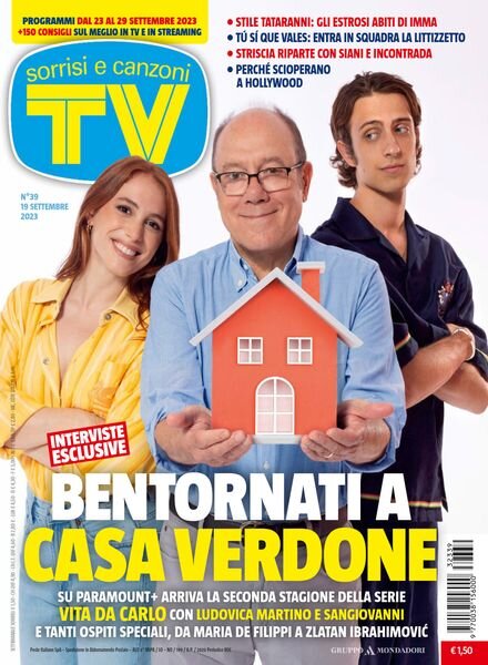 TV Sorrisi e Canzoni – 19 Settembre 2023 Cover