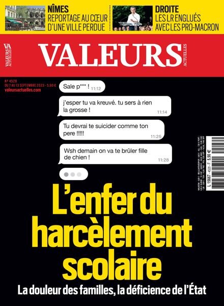 Valeurs Actuelles – 7 Septembre 2023 Cover