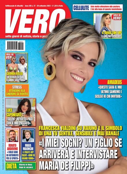 VERO – 20 Settembre 2023 Cover