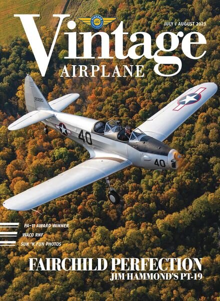 Vintage Airplane – July-August 2023 Cover