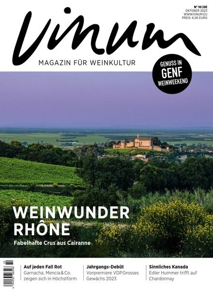 Vinum – Oktober 2023 Cover
