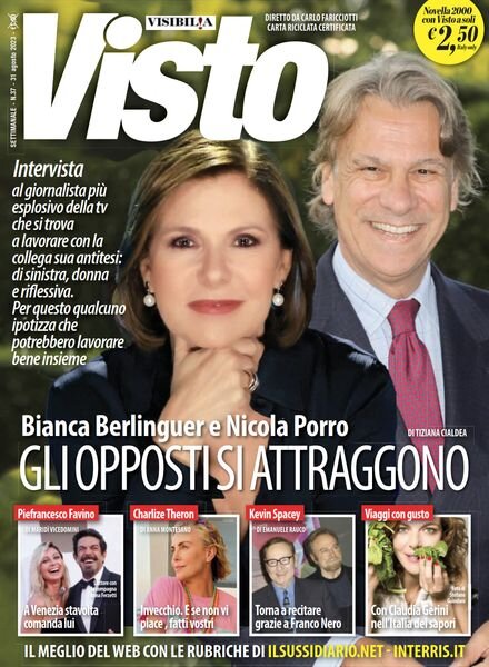 Visto – 31 Agosto 2023 Cover