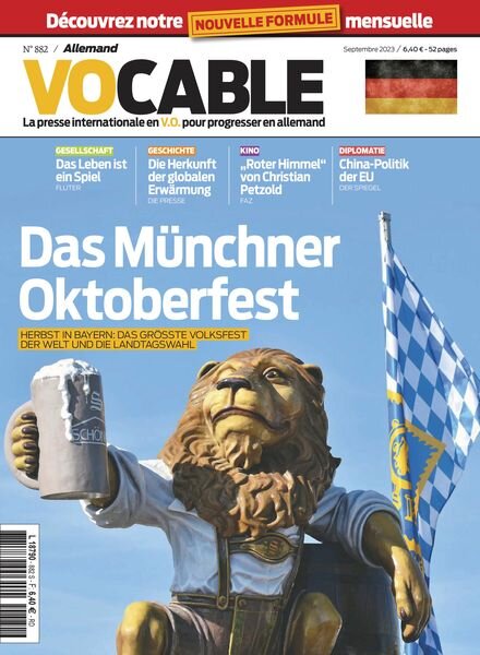 Vocable Allemand – Septembre 2023 Cover