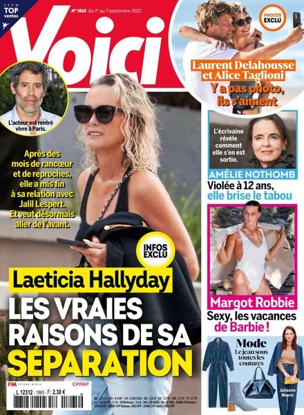 Voici – 1 Septembre 2023 Cover