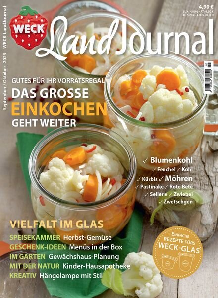 Weck LandJournal – September-Oktober 2023 Cover