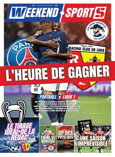 Week-end Sports – 25 Aout 2023 Cover