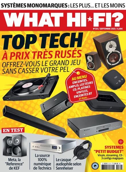 What HiFi France – Septembre 2023 Cover