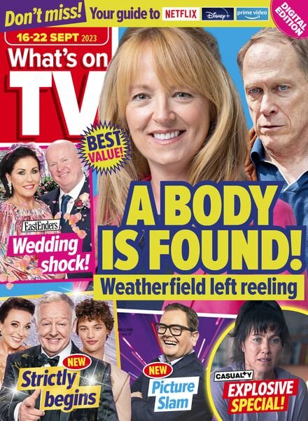 What’s on TV – 16 September 2023 Cover