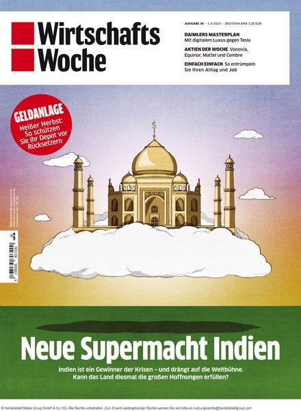 Wirtschaftswoche – 01 September 2023 Cover