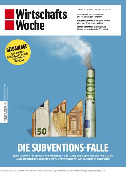 Wirtschaftswoche – 25 August 2023 Cover