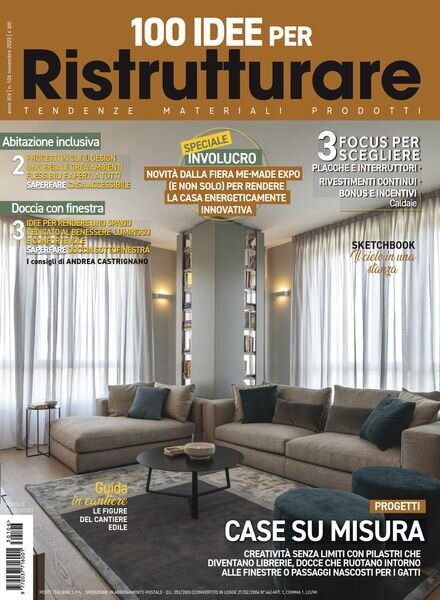 100 Idee per Ristrutturare – Novembre 2023 Cover