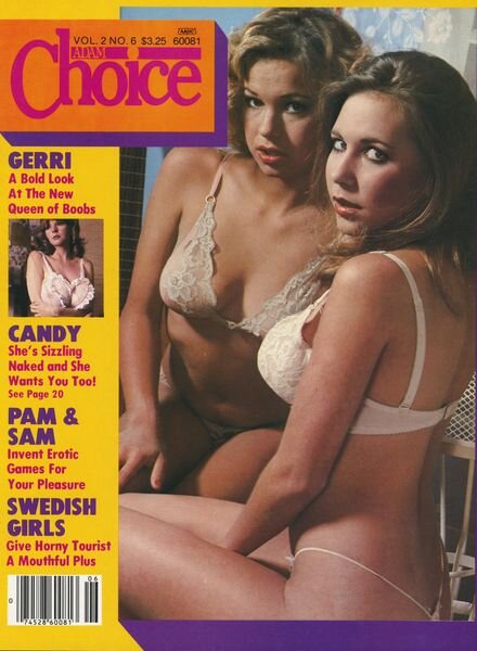 Adam’s Choice – Volume 2 N 6 1982 Cover