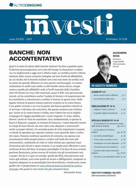 Altroconsumo Investi – 10 Ottobre 2023 Cover