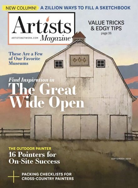 Artists Magazine – September 2019 Cover