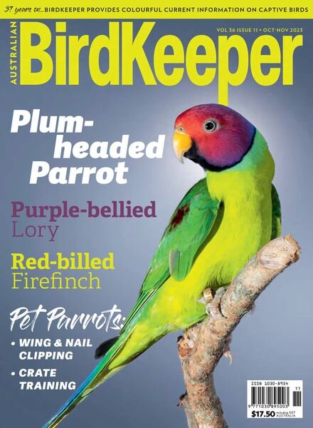 Australian Birdkeeper – October-November 2023 Cover