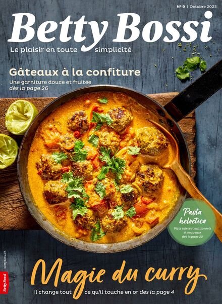 Betty Bossi edition francaise – Octobre 2023 Cover