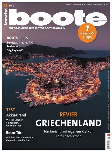 Boote – November 2023 Cover