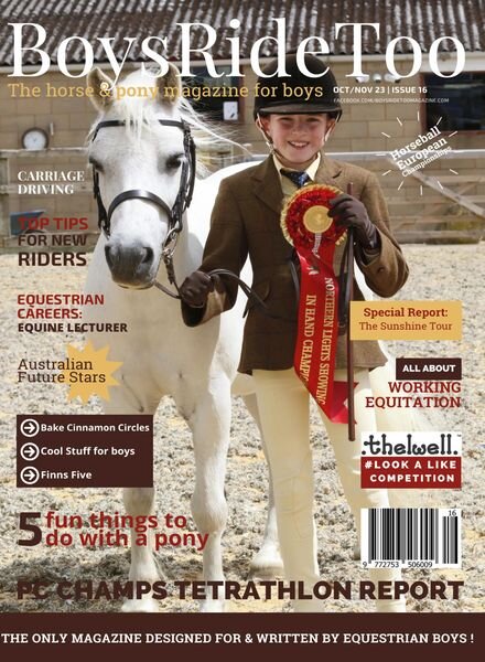Boys Ride Too – Issue 16 – October-November 2023 Cover
