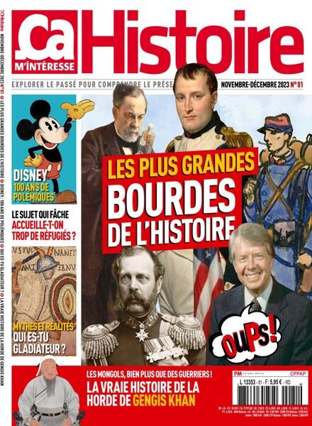 ca M’Interesse Histoire – Novembre-Decembre 2023 Cover