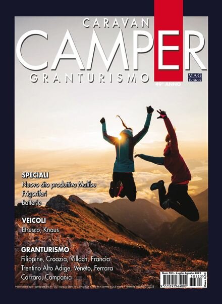 Caravan e Camper Granturismo – Luglio-Agosto 2023 Cover