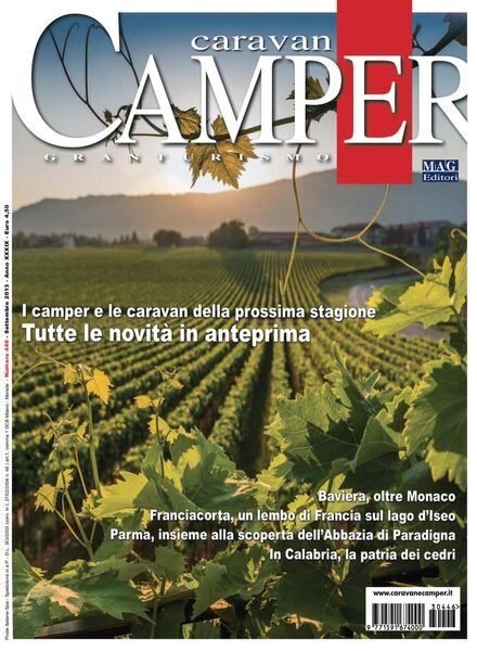 Caravan e Camper Granturismo – Settembre 2013 Cover