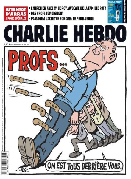 Charlie Hebdo – 18 Octobre 2023 Cover