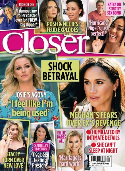 Closer UK – Issue 1077 – 7 October 2023 Cover